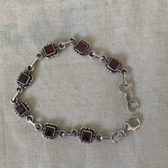 GARNET GEMSTONE BRACELET - Picture 1 of 7